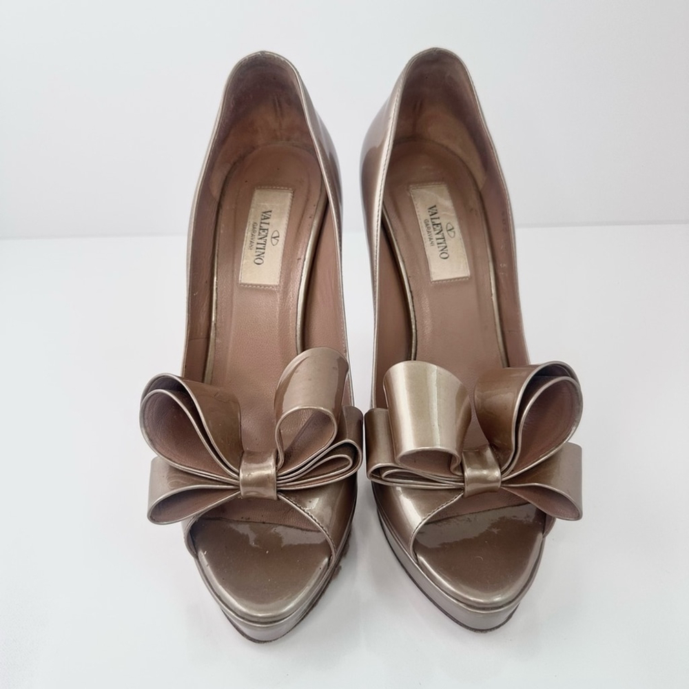 Valentino Garavani Patent Leather Platform Sandal